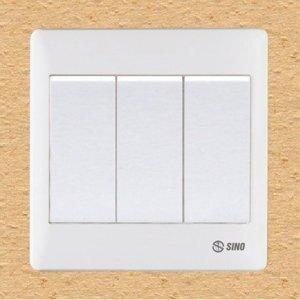 Công tắc ba 1 chiều phím lớn Sino S983D1