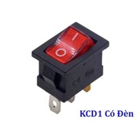 Công Tắc Bập Bênh 3 Chân Có Đèn KCD1 6A/250V 3 Chân 2 Chế Độ ON-OFF Tự Khóa Giữ Trạng Thái