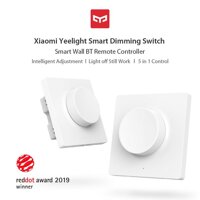 CÔNG TẮC BLUETOOTH DÁN TƯỜNG KHÔNG DÂY THÔNG MINH XIAOMI YEELIGHT  TUỲ CHỈNH ĐỘ SÁNG NHIỆT ĐỘ MÀU  BẢN QUỐC TẾ