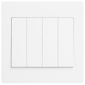 Công tắc bốn 1 chiều 16A WGML141 Muse Hager