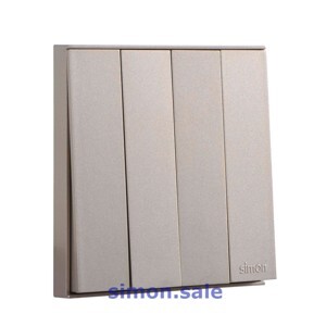 Công tắc bốn 1 chiều có LED 10AX 721043