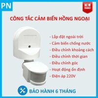 Công tắc cảm biến chuyển động hồng ngoại chống nước (Chuyên dụng lắp đặt ngoài trời) - Tự động bật tắt đèn khi có người