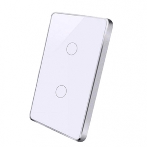 Công tắc cảm ứng 2 nút có viền Wifi SmartZ WS1-2W