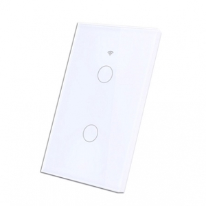 Công tắc cảm ứng 2 nút không viền Wifi SmartZ WS1-2W