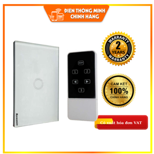 Công tắc cảm ứng chạm, có điều khiển từ xa Kawa KW-CT1-R
