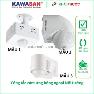 Công tắc cảm ứng chuyển động gắn nổi tường kín nước Kawa SS80