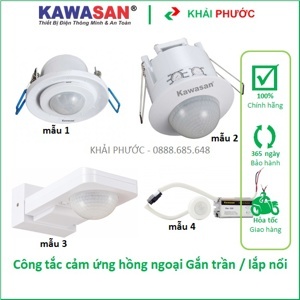 Công tắc cảm ứng hồng ngoại chuyển động gắn âm trần Kawa SS302