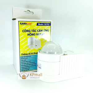 Công tắc cảm ứng hồng ngoại chuyển động gắn tường Kawa SS782