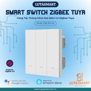 Công tắc cảm ứng Tuya zigbee hình vuông