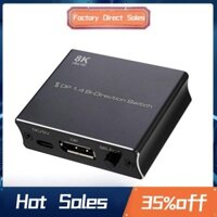 Công tắc cổng hiển thị 8K 1.4 Bộ chuyển đổi công tắc hai chiều 2X1 / 1X2 Hỗ trợ 4K @ 120Hz 8K @ 30Hz cho nhiều màn hình