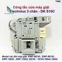 Công tắc cửa 3 chân DK S10C máy giặt Electrolux :EWF-80743/85743/10843/12843/10744/10844..