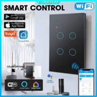 Công Tắc Đèn Cảm Ứng Thông Minh Công Tắc Wifi 1/2/3/4 Gang Light Switch100-250V Smart Life/Ứng Dụng Nhà Thông Minh Tuay US