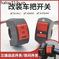 Công Tắc Đèn Điện Pin Xe Máy Đôi Flash Công Tắc Tay Cầm Sửa Đổi Nút Phụ Kiện Khoảng Cách Gần Ánh Sáng Chuyển Đổi Assemb