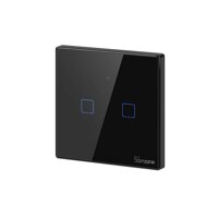 Công tắc đèn tường WiFi thông minh 433Mhz Ứng dụng điều khiển từ xa RF  Bộ hẹn giờ SONOFF T3EU3C-TX -Màu Cắm EU-Size 2 băng đảng