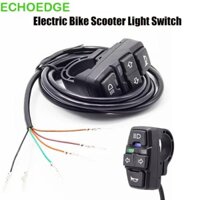 Công tắc đèn xe đạp điện ECHOEDGE, Đèn pha xe đạp DK336 Đèn tín hiệu, Phụ kiện xe tay ga Đèn xoay 36V / 48V Tay cầm công tắc còi xe đạp chống trượt