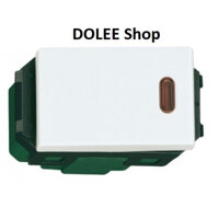 Công Tắc điện đèn Illuminated switch B hãng Panasonic WEG5141SW  Dòng Pana Wide 1 Chiều 250VAC 6A  trắng- DOLEE SHOP
