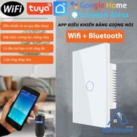Công tắc điều khiển bằng giọng nói Wifi Tuya 1 nút cảm ứng cho nhà thông minh hỗ trợ Google Home và Amazon Echo