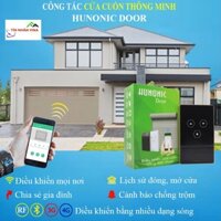 Công tắc điều khiển cửa cuốn thông minh Hunonic, bộ điều khiển cửa cuốn qua app điện thoại, giọng nói, RF