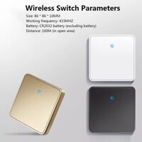 Công Tắc Điều Khiển Thiết Bị Không Dây Thông Minh 2 Trong 1: Sử Dụng App Smart Life/ Tuya và Remote RF 433MHz.& Nút Nhấn