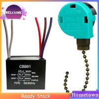 Công tắc điều khiển tốc độ quạt Tụ điện quạt trần 5 dây 250V Công tắc dây kéo quạt