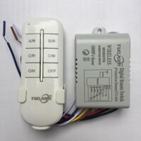 Công tắc điều khiển từ xa rf kèm remote sóng RF 315mhz 1 2 3 4 kênh xuyên tường TuoXim - 4 Kênh