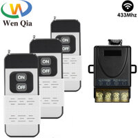 Công Tắc Điều Khiển Từ Xa Không Dây Công Suất Cao 433Mhz DC 12V 24V 72V 30A 1000M Cho Nhà Máy Trang Trại Văn Phòng Quạt Hút Bơm Đèn Trần