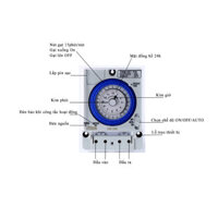 CÔNG TẮC ĐỊNH THỜI GIAN ) TB388 (TIMER 24H )  | Hieunhung
