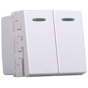 Công tắc đôi 1 chiều có dải phản quang Simon H41