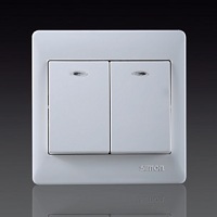 Công tắc đôi 1 chiều có đèn led 51021BD