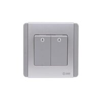 Công tắc đôi 1 chiều phím lớn Sino S66SDG2A 10A