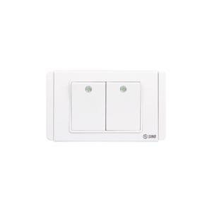 Công tắc đôi 1 chiều Sino S68D2