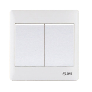 Công tắc đôi 1 chiều Sino S982D1