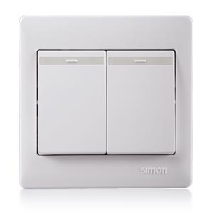 Công tắc đôi 2 chiều có phản quang 10AX 51022BTY