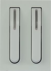 Công tắc đôi 2 chiều nút ấn LED cao cấp size M N1A222