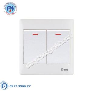 Công tắc đôi 2 chiều Sino S982N2R