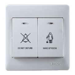 Công tắc đôi không làm phiền và mời dọn phòng Simon series 50 D51022BD