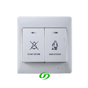 Công tắc đôi không làm phiền và mời dọn phòng Simon series 50 D51022BD