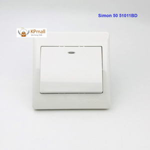 Công tắc đơn 1 chiều có LED 10AX 51011BD