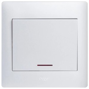 Công tắc đơn 20AX 1 chiều có đèn báo hiệu WGML2D1N