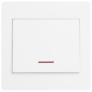 Công tắc đơn 20AX 2 chiều có đèn báo hiệu WGML2D12N