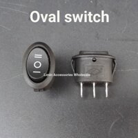 Công tắc đơn hình bầu dục Phụ kiện điện tử Công tắc tên lửa Công tắc sửa đổi tại nhà Công tắc 3 chân