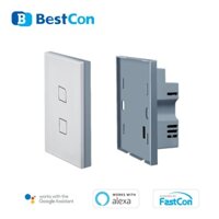 Công Tắc Gắn Tường Thông Minh Broadlink Bestcon Tc2S US Tiêu Chuẩn - Nút Hình Chữ Nhật