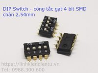 Công tắc gạt 4 bit chân 2.54mm SMD