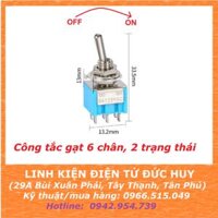 CÔNG TẮC GẠT MTS 202  2 TRẠNG THÁI, 6 CHÂN