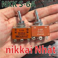 Công tắc gạt Nhật Bản Nikkai NKK S-6A, 10A/250VAC 20A/125VAC/30VDC