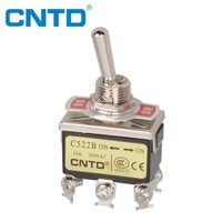 Công tắc gạt sắt 6 chân 2 vị trí (on-on) c522b cntd 15A-250vac