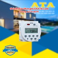 Công tắc hẹn giờ 12V ATA 12CT (đồng hồ lcd điện tử chính xác, có pin sạc lưu cài đặt)