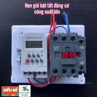 Công tắc hẹn giờ bật tắt động cơ , đèn đường công suất lớn KG316 đấu sẵn
