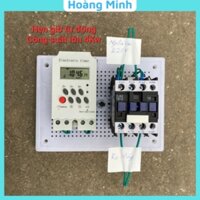 Công tắc hẹn giờ công suất lớn 4kw HOÀNG MINH tự động bật tắt đèn đường, máy bơm, động cơ