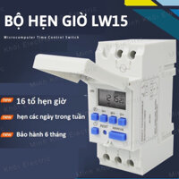 Công tắc hẹn giờ điện tử lập trình LW15, thiết bị hẹn giờ điện tử THC15A, timer bật tắt các thiết bị tự dộng, rơ le